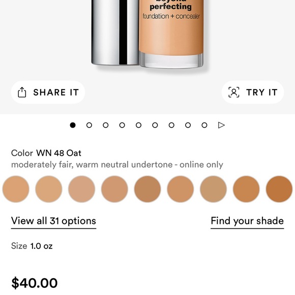 NWT Clinique's Beyond Perfecting Foundation +
Concealer full coverage - Picture 4 of 12